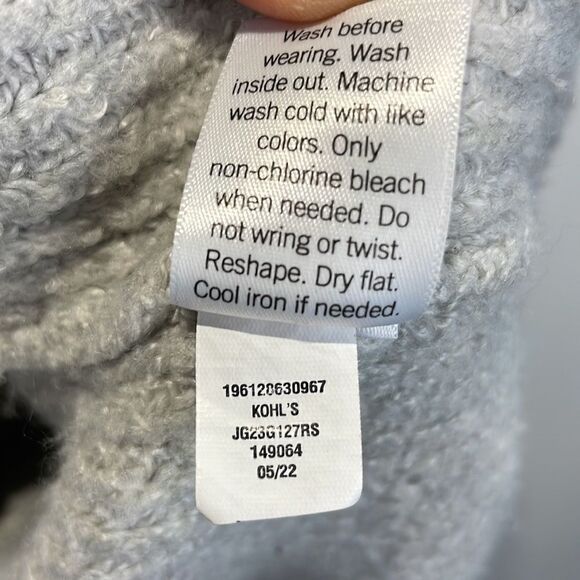 SO Knit Sweater Dress Long sleeve with hood a line super soft and cozy Small - Picture 9 of 12